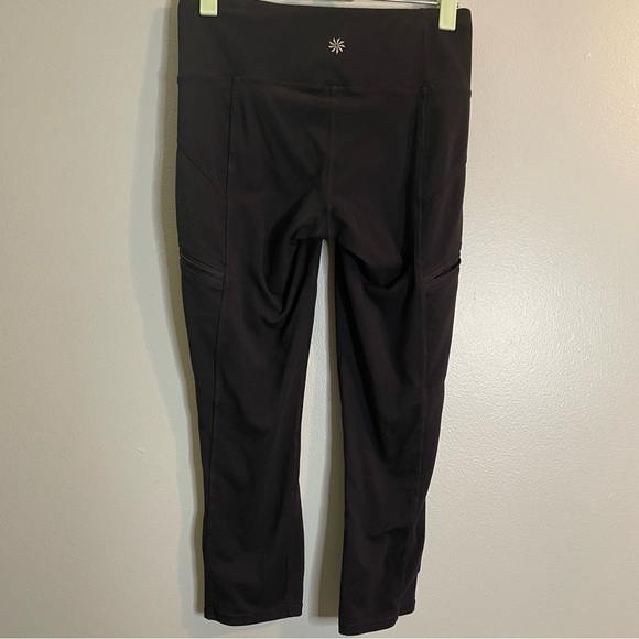 Athleta Metro Drifter Tight Leggings Black Zipper Pockets Womens XS - Picture 4 of 11